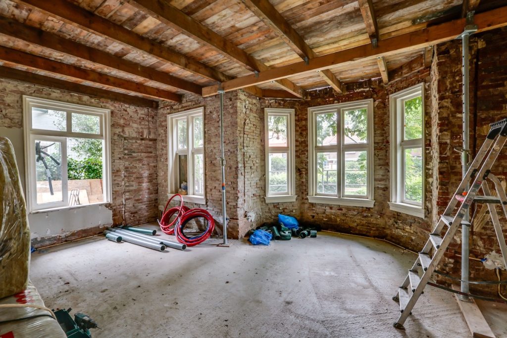 woning renovatie in Houten ruwbouw fase uitgevoerd door bouwbedrijf